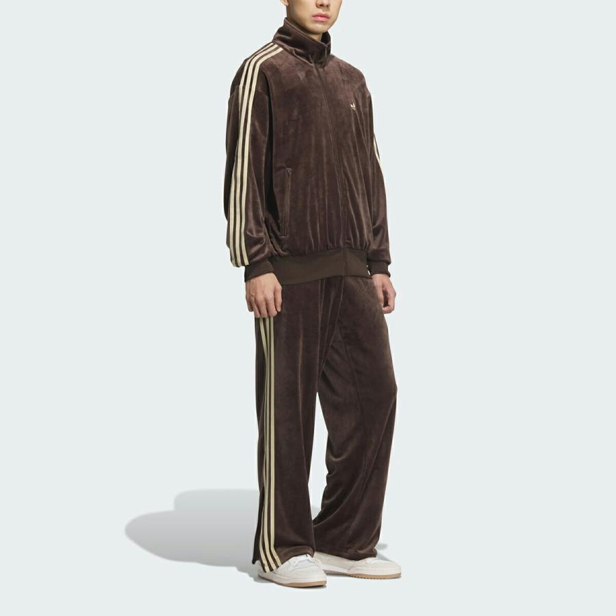 adidas（アディダス） adidas FIREBIRD VELOUR TRACK PANT DBROWN