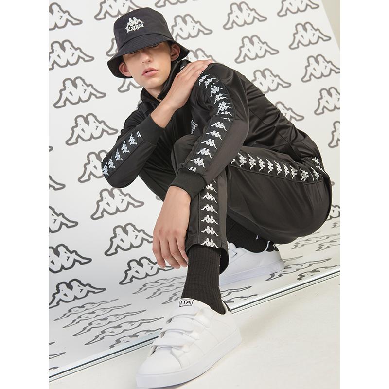 Kappa（カッパ） Kappa 222 BANDA SIDELINE JERSEY BLACK/WHITE サイド