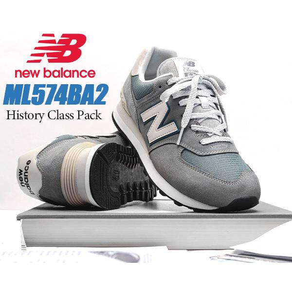 574シリーズ NEW BALANCE ML574BA2 width D STEEL GRAY ニューバランス