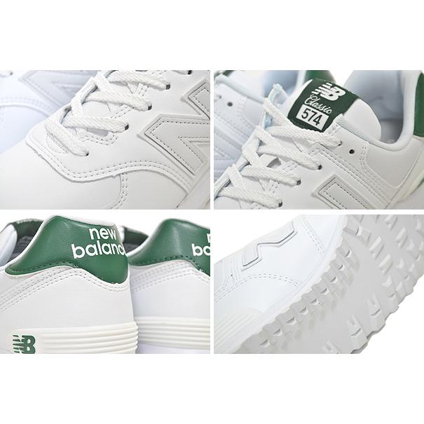 574シリーズ NEW BALANCE ML574SNB width D WHITE GREEN