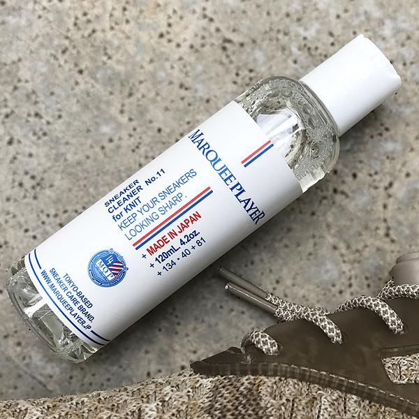 MARQUEE PLAYER SNEAKER CLEANER No.11 for KNIT mqp-mp011 マーキープレイヤー ニット系合成繊維用スニーカー洗浄剤 120ml クリーナー 洗浄 汚れ落とし ニット｜limited-edition｜04