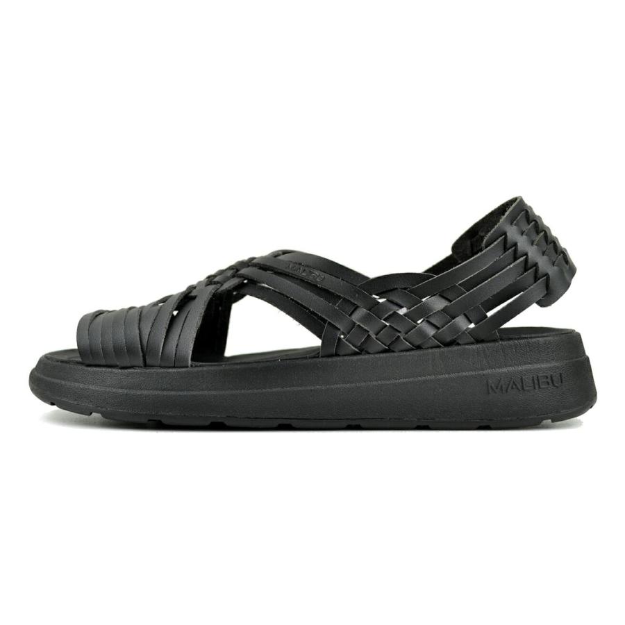 【美品】 MALIBU サンダル キャニオン レザー ブラック 28cm MALIBU SANDALS（マリブサンダルズ） MALIBU SANDALS CANYON VEGAN