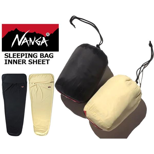NANGA SLEEPING BAG INNER SHEET SIZEREGULAR BEIGE n12reg14 BLACK n12rbk14 ナンガ スリーピング バッグ インナー