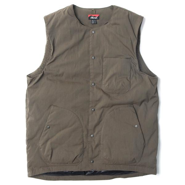 値下げしました‼️ナンガ タキビダウンベスト グレー L ‼️ほぼ未使用 NANGA（ナンガ） NANGA TAKIBI RIPSTOP INNER DOWN VEST M nd2241