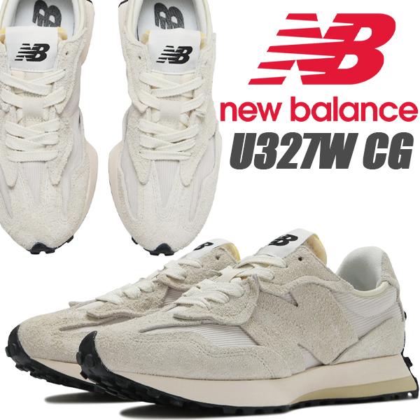 New Balance スニーカー ベージュ ホワイト 327 New Balance（ニューバランス） NEW BALANCE U327WCG Width D BEIGE