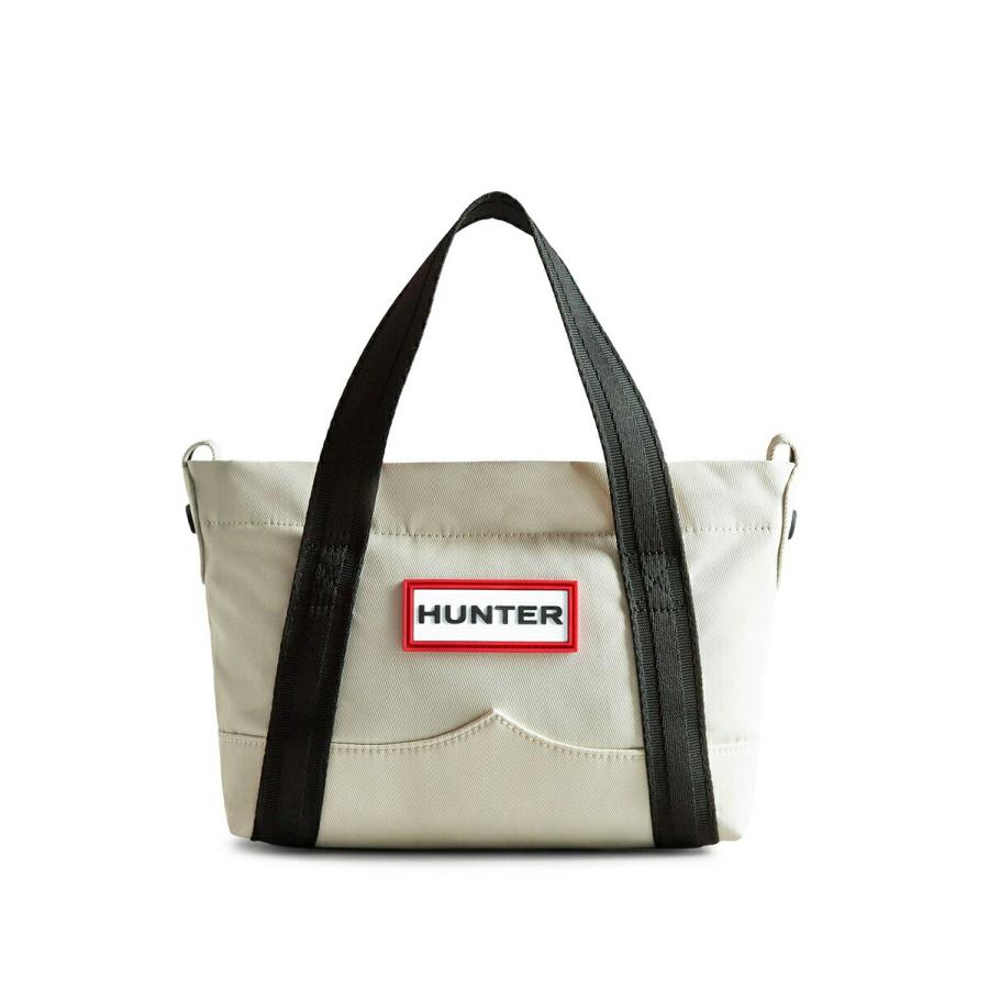 HUNTER ORIGINAL NYLON TOPCLIP TOTE SOFT SAND ubs1203kbm-sfd