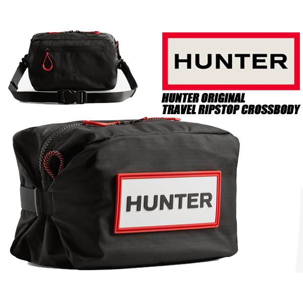 HUNTER ORIGINAL TRAVEL RIPSTOP CROSSBODY BLACK ubs1516nrs rbo ハンター トラベル
