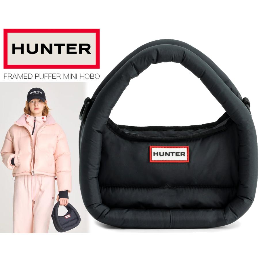 HUNTER（ハンター） HUNTER FRAMED PUFFER MINI HOBO BLACK ubx3711kbm