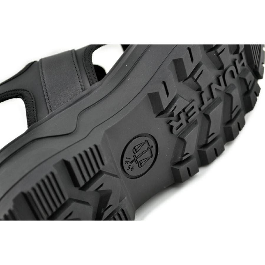 [HUNTER] [WOMEN] City Level Neo Leather Buckle ☆送料込☆ HUNTER U CITY REBEL NEO LEATHER BUCKLE SANDAL BLACK