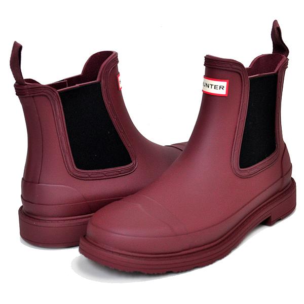 HUNTER WOMENS COMMAND CHELSEA BOOT MUTED BERRY wfs1018rma
