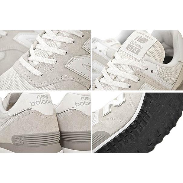 NEW BALANCE WL574EVW width B IVORY EVERGREENER PACK ニューバランス ウィメンズ 574 レディース スニーカー アイボリー グレー ホワイト スウェード WHITE｜limited-edition｜04