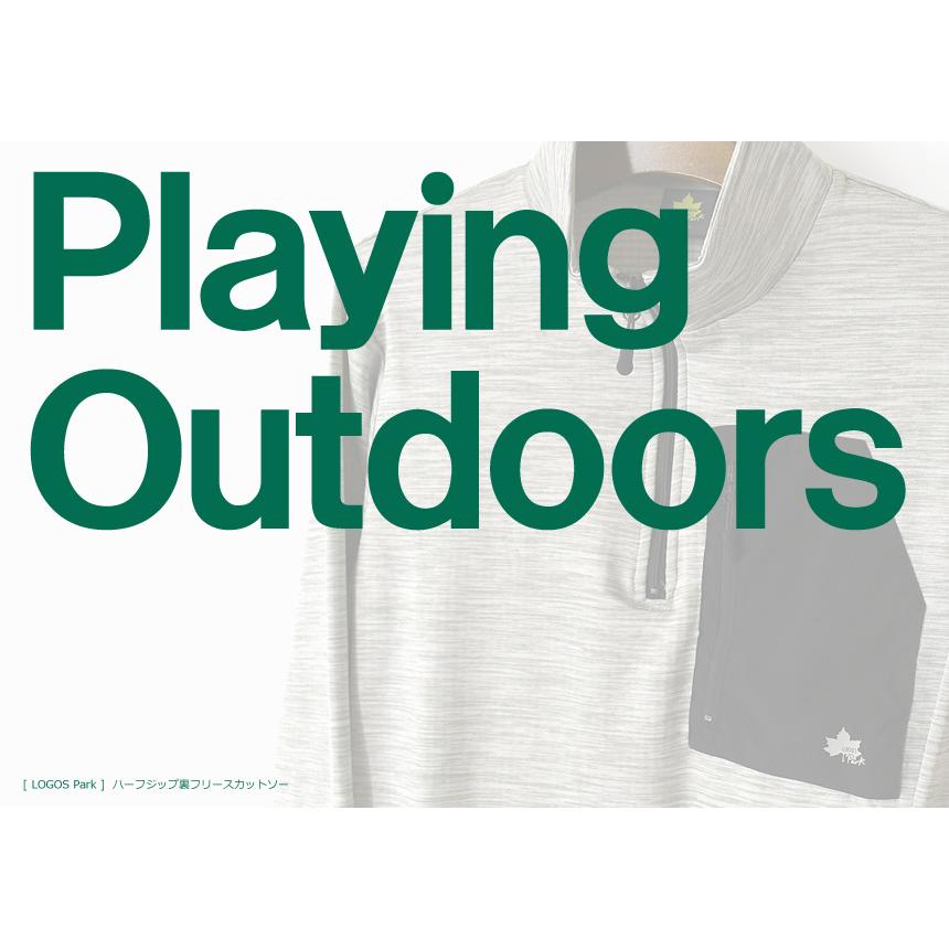 LOGOS（ロゴス） ハーフジップ フリース カットソー メンズ アウトドア