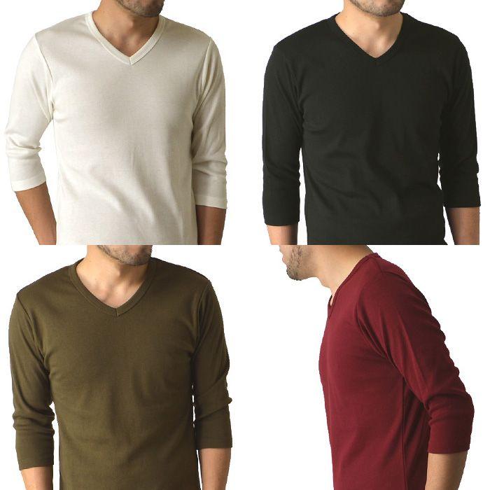 定番無地フライスvネックカットソー7分袖tシャツ メンズ セール 通販a15 メンズファッションリミテッド 通販 Paypayモール