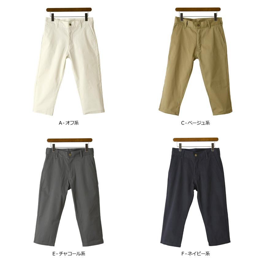 在庫処分価格 クロップドパンツ メンズ SDGs 着るサスティナブル 綿100