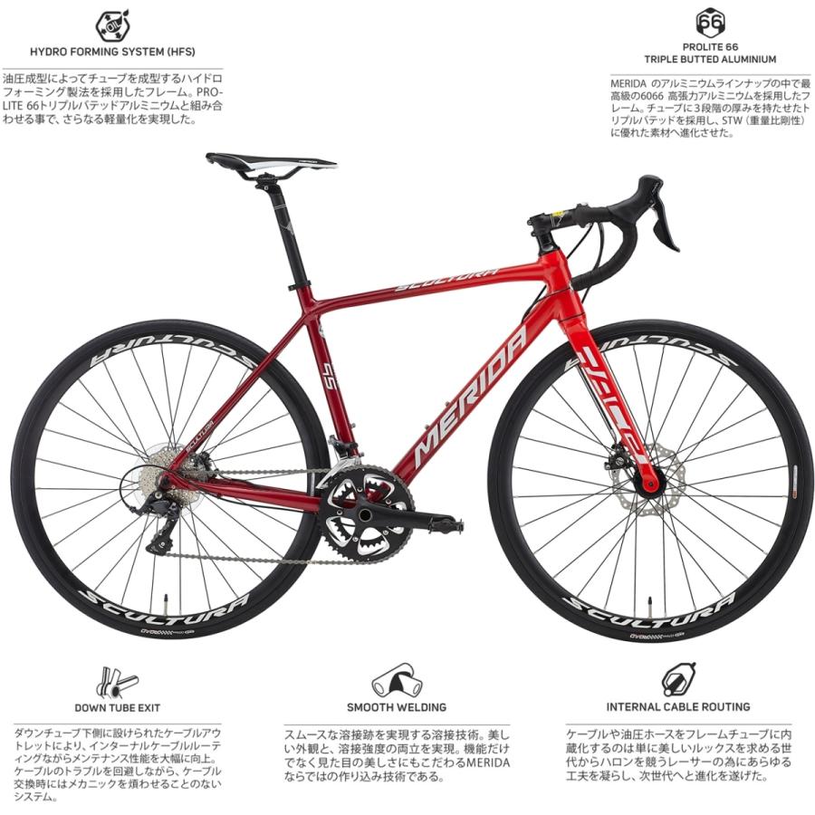 入荷しました！メリダ MERIDA 2021モデル スクルトゥーラ SCULTURA 95 DISC 超軽量 アルミ ロードバイク 18速 シマノ  SHIMANO SORAコンポ SCULTURA 200