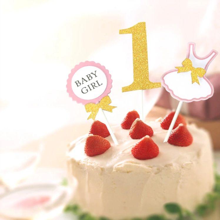 C 女の子 ピンク ファーストバースデー バルーン ケーキ トッパー セット 風船 1歳 誕生日 飾り付け 飾りつけ 数字 カップケーキ プレゼント  お祝い 送料無料 :KBD001CG:輸入雑貨店 Limpomme - 通販 - Yahoo!ショッピング