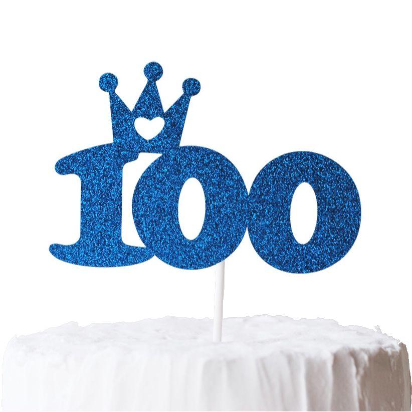 100days お祝い用 ケーキトッパー 紙製 誕生日 お祝い ベビー
