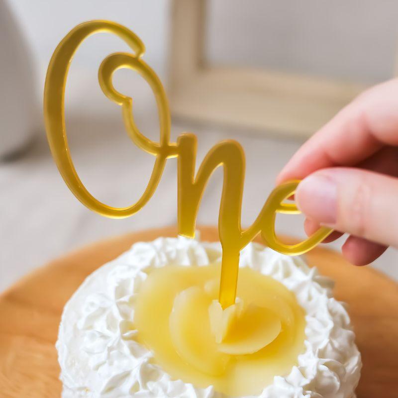 ONE アクリル ケーキトッパー ファーストバースデー 1才 1歳 一才 一歳