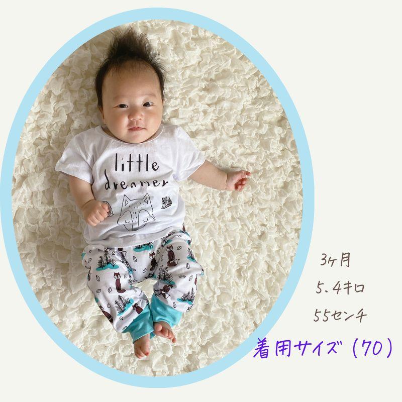 カジュアル サマーセットアップ きつね 男の子 ベビー服 子供服 洋服 T