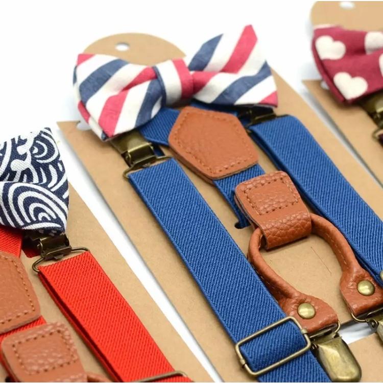 キッズサイズ サスペンダー + 蝶ネクタイ セット キッズ ベビー こども