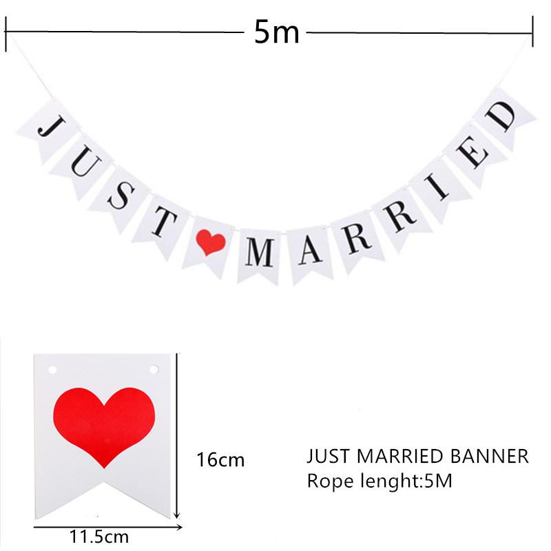 ウェディング ガーランド ハート付き ホワイト JUST MARRIED ウェディング ガーランド ハート付き ホワイト JUST MARRIED