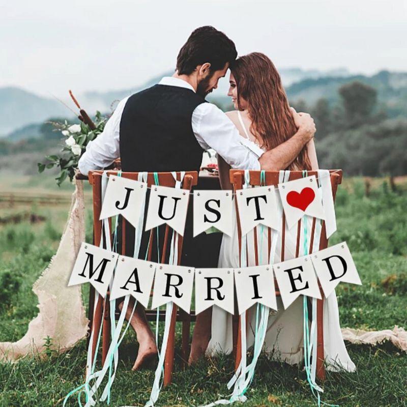 みい様✩⋆確認専用ページ ウェディングガーランド ウェディング ガーランド ハート付き ホワイト JUST MARRIED