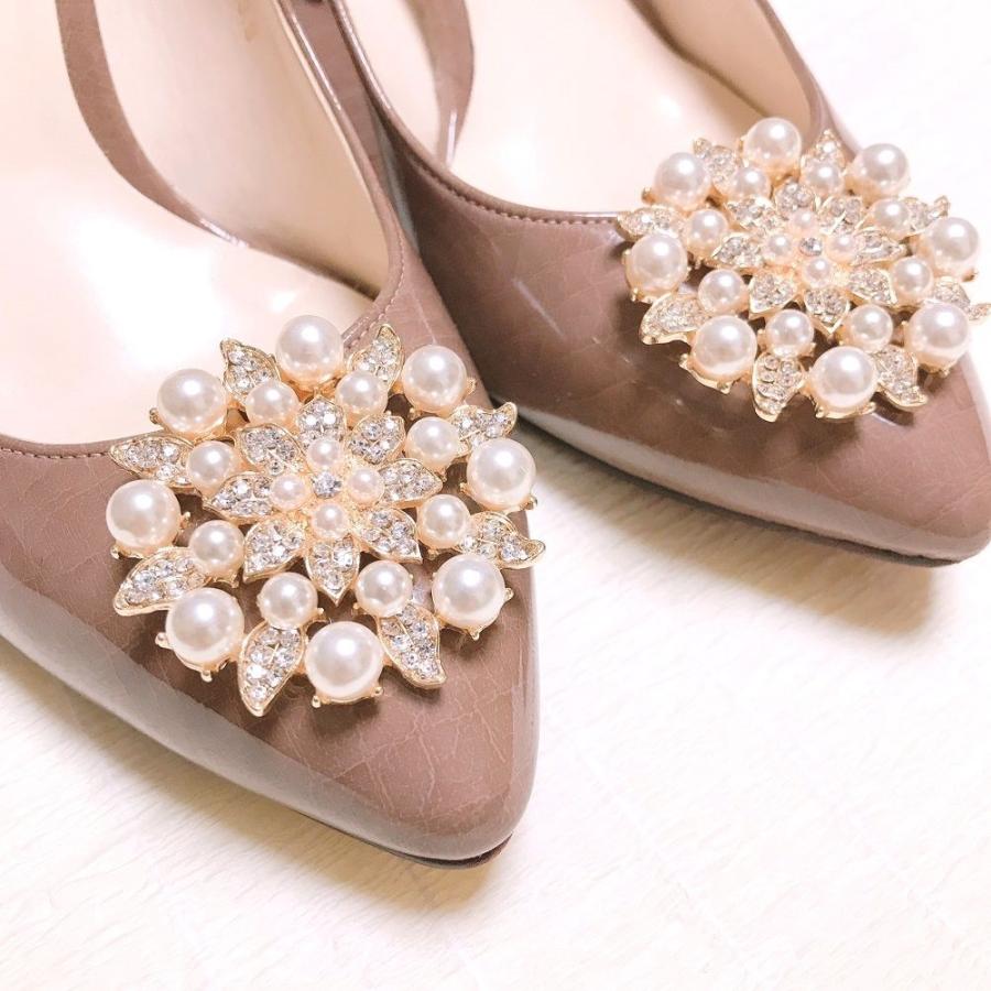 日本製✨ シューズアクセサリー クリップ ファー パンプス 靴飾り