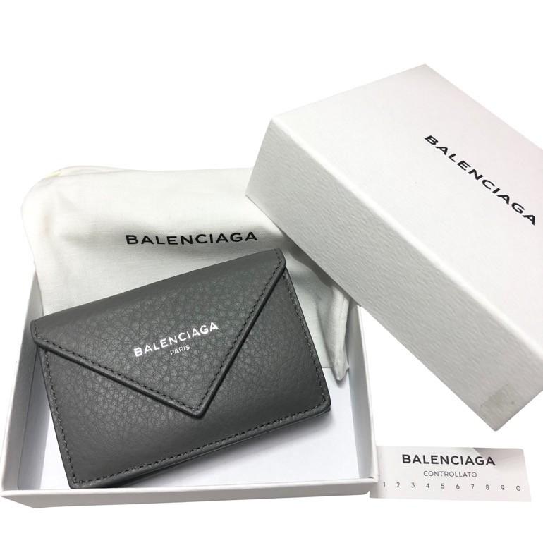 バレンシアガ ペーパー ミニウォレット 三つ折り財布 ミニ財布 391446 DLQ0N 1215 BALENCIAGA