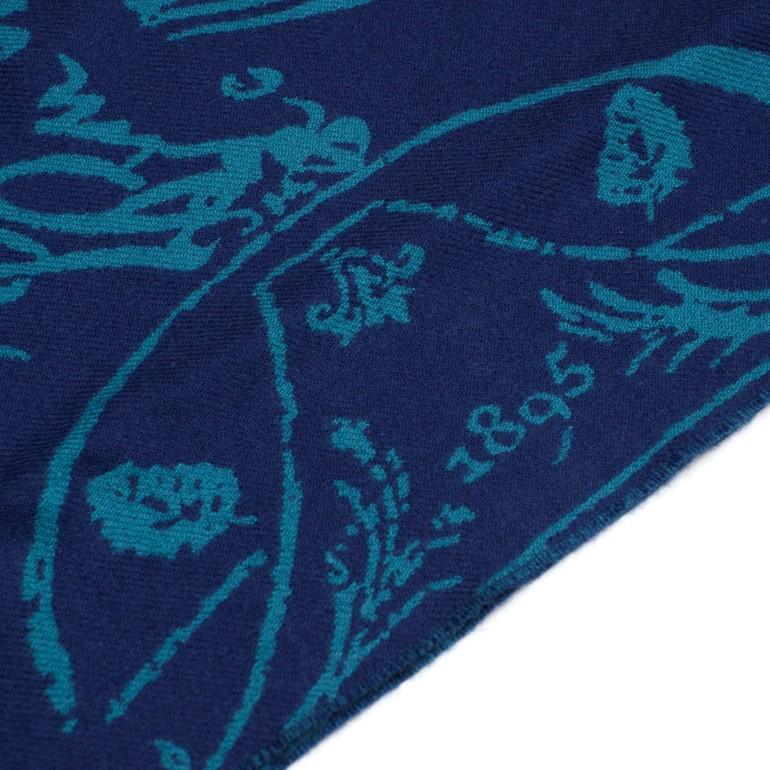 Berluti ベルルッティ ウール ジャカード スクリットスカーフ