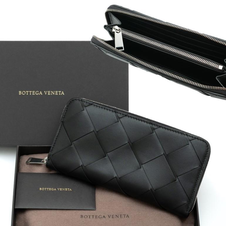 ボッテガ ヴェネタ マキシイントレチャートレザーラウンドファスナー長