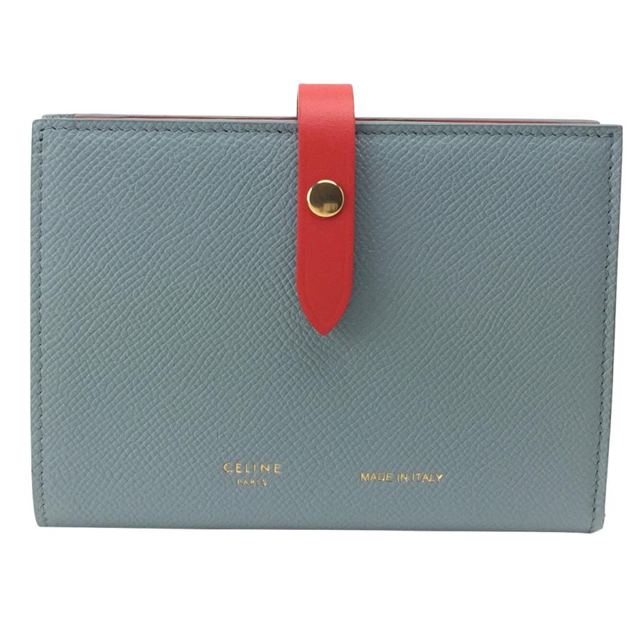 セリーヌ 2つ折り財布 ストラップ ミディアム マルチファンクション  