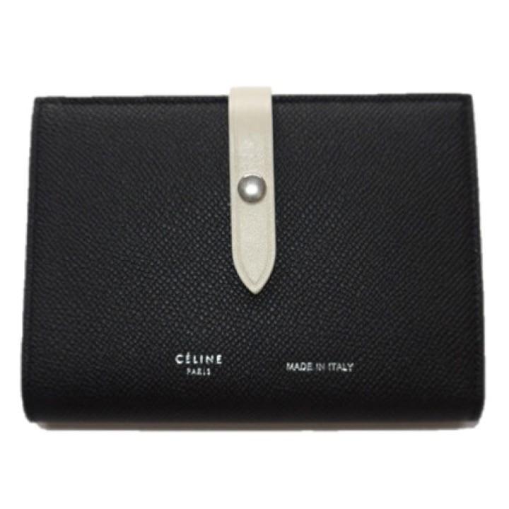 セリーヌ 2つ折り財布 ストラップ ミディアム マルチファンクション  