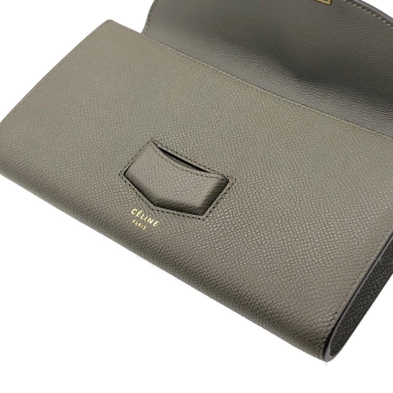 セリーヌ トロッター ラージ フラップマルチファンクション 長財布 