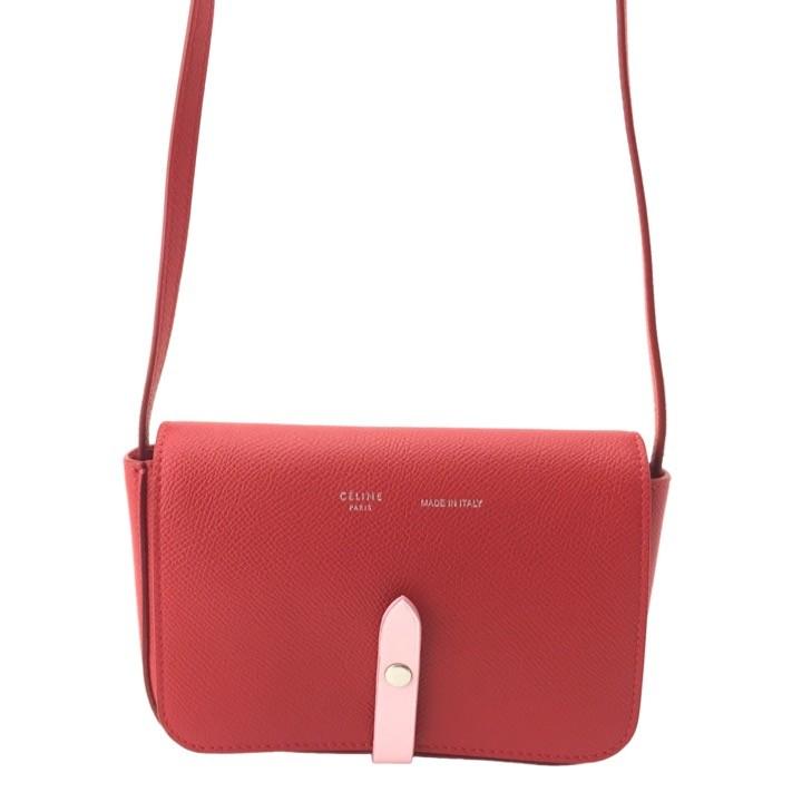 セリーヌ ベルト装飾 ショルダーバッグ ポシェット Belt Embellished Strap Bag Red ai527sx Celine Celine ai527sx リナーテ 通販 Yahoo ショッピング