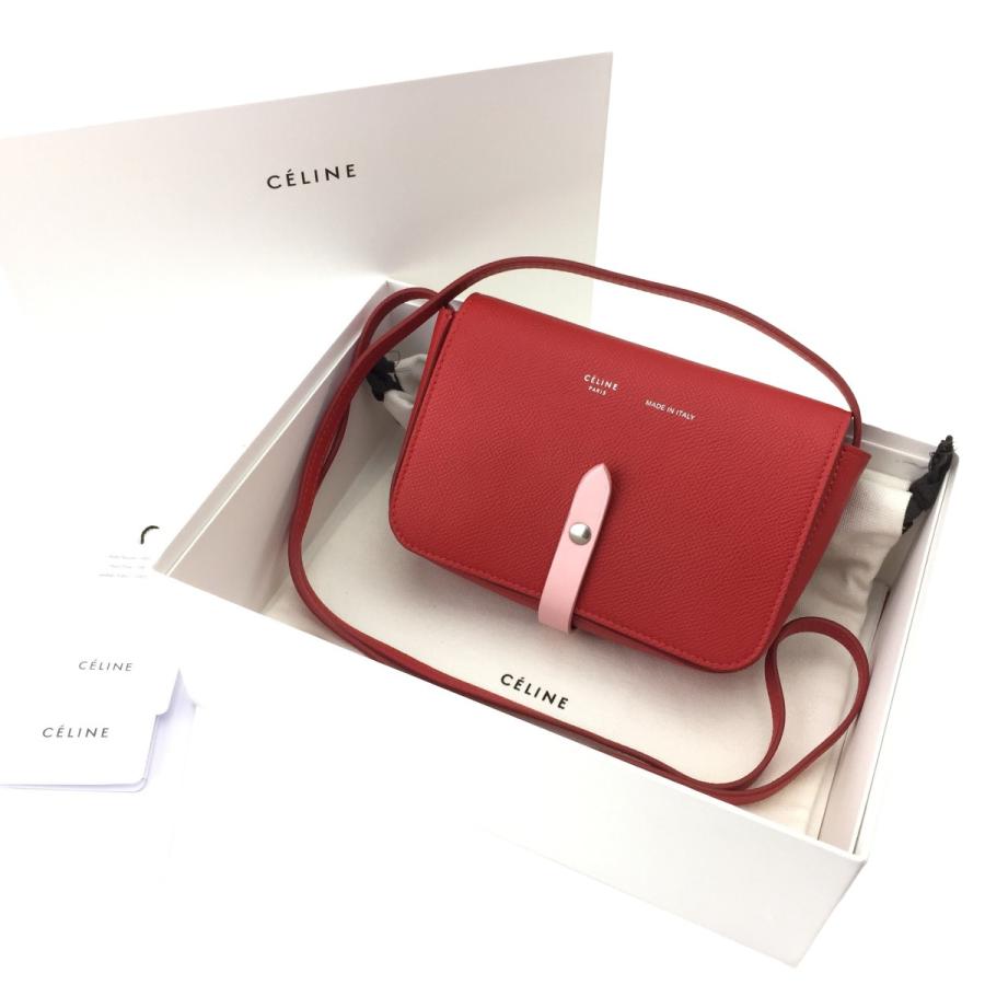 セリーヌ ベルト装飾 ショルダーバッグ ポシェット Belt Embellished Strap Bag Red ai527sx Celine Celine ai527sx リナーテ 通販 Yahoo ショッピング