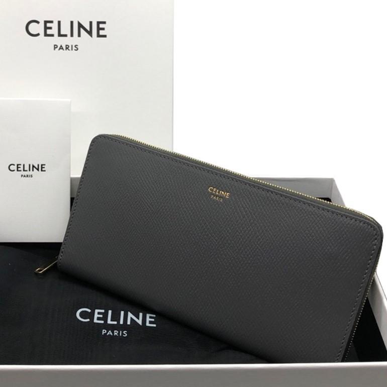 CELINE ラージ ジップドウォレット / グレインドカーフスキン 【公式通販】