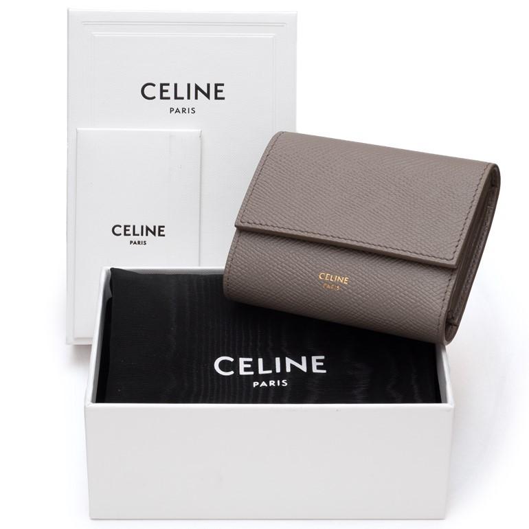 セリーヌ スモール トリフォールドウォレット グレインドカーフスキン  