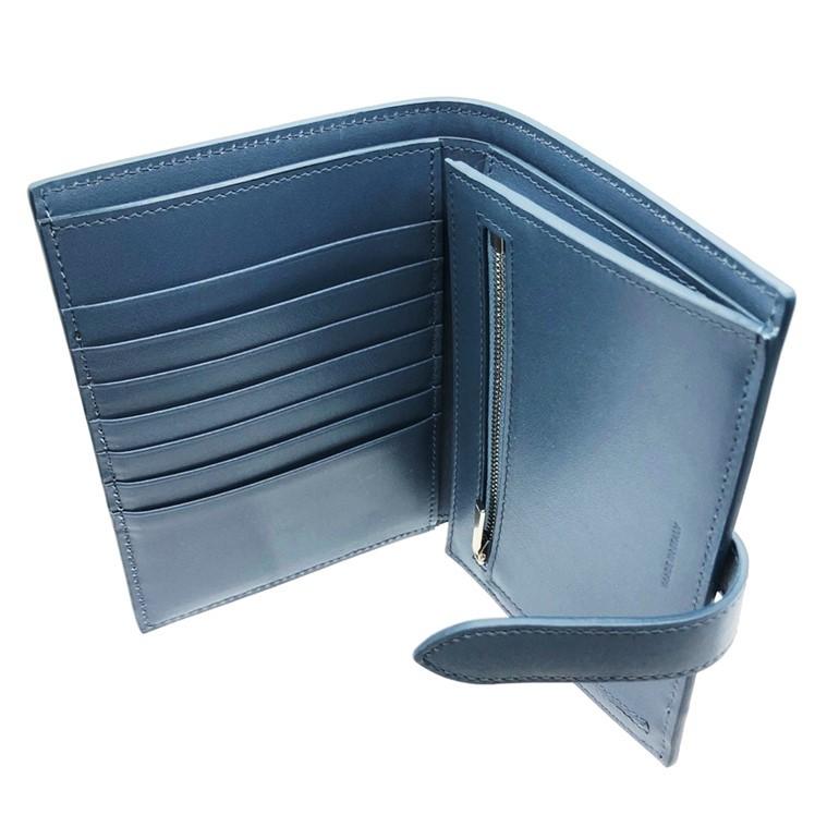 セリーヌ ミディアム ストラップウォレット グレインドカーフスキン 二