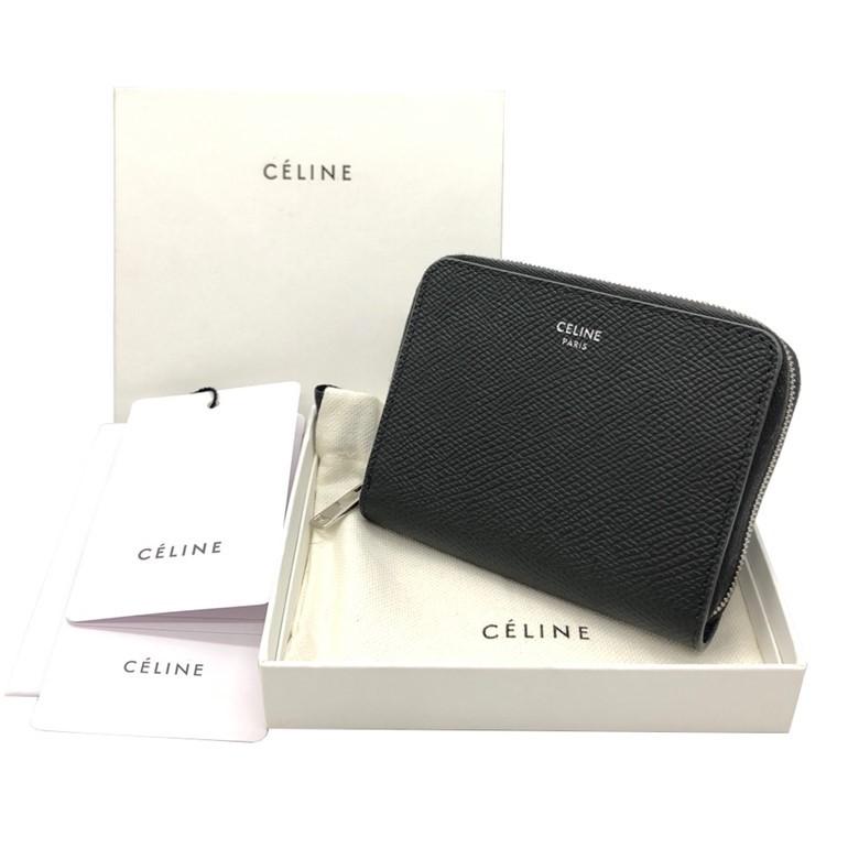 セリーヌ コンパクト ジップドウォレット ラウンドジップコインケース  