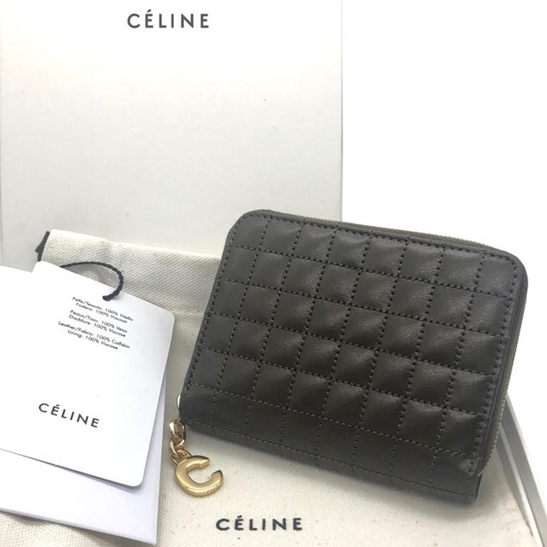 CELINE セリーヌ コンパクトジップウォレット Cチャーム コインケース