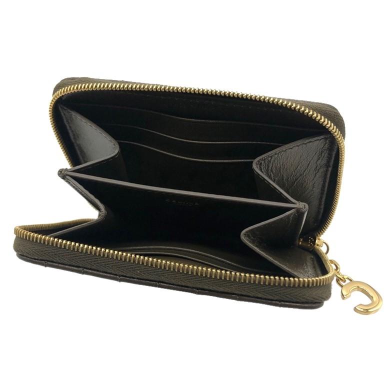 美品 CELINE キルティングレザー コインケース Cチャーム