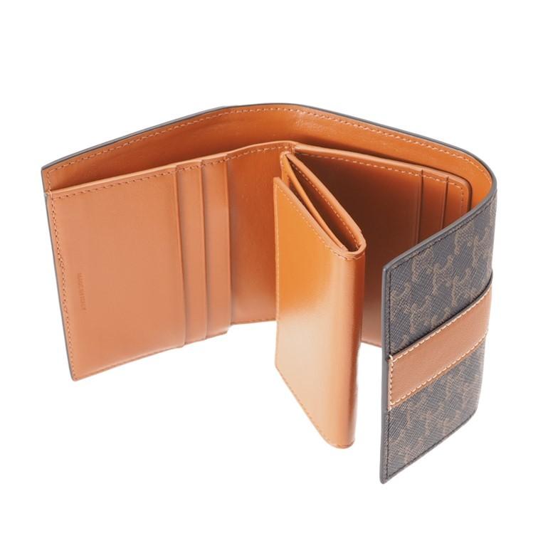 セリーヌ スモール トリフォールドウォレット トリオンフキャンバス  