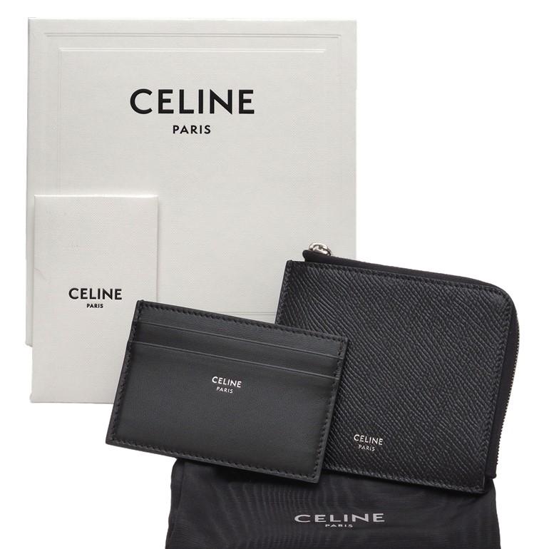 セリーヌ カードホルダー付きコインパース グレインドカーフスキン  