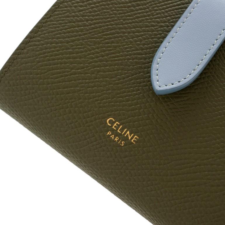 セリーヌ スモールストラップウォレット エッセンシャル バイカラー  