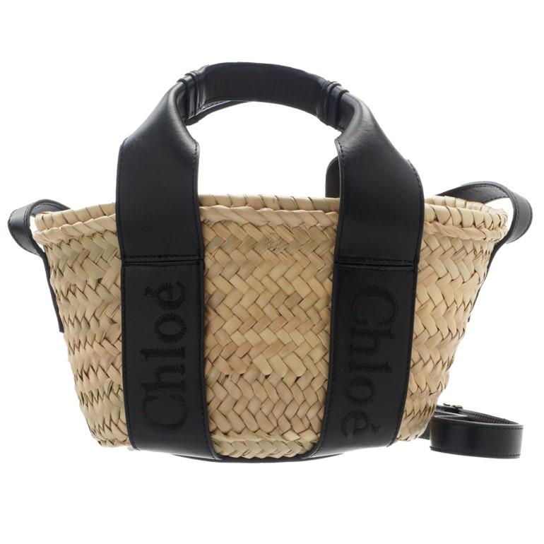 Chloe クロエ SENSEスモールバスケット センスかごバッグ ロゴ刺繍  