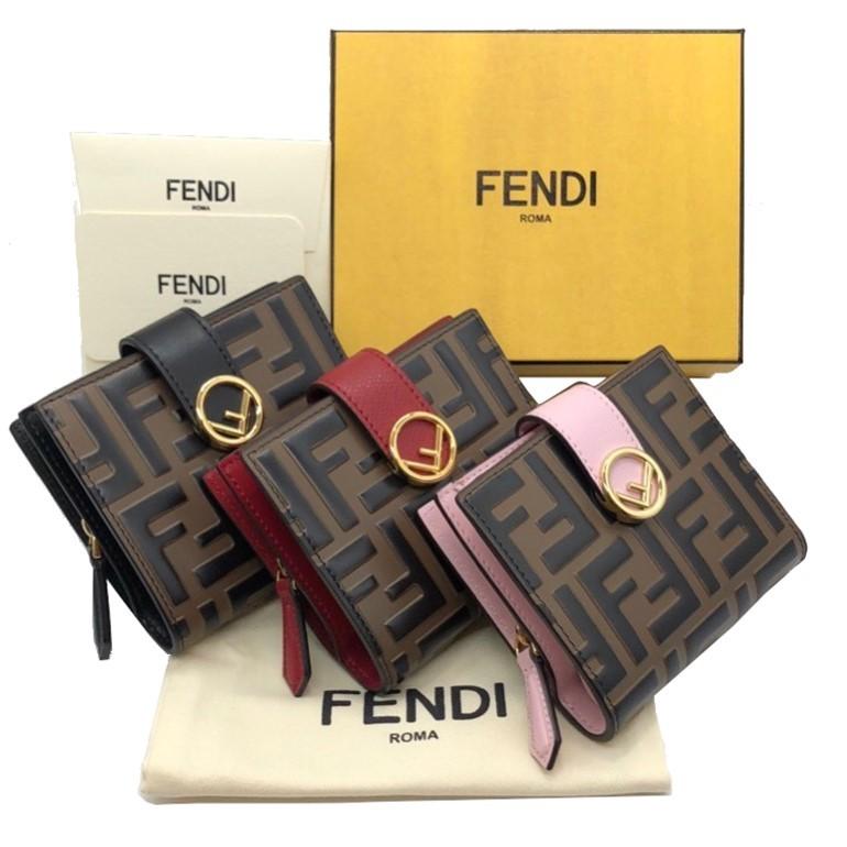 フェンディ 折財布 エフイズフェンディ ダブルエフ ジップコインケース 
