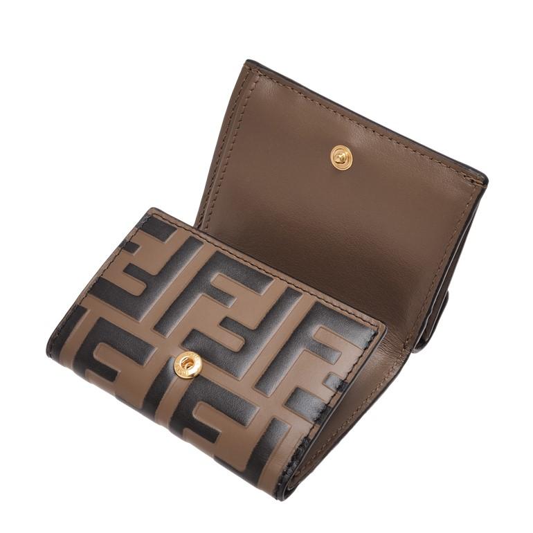 フェンディ ダブルF エフイズフェンディ 三つ折りミニ財布 ミニ  