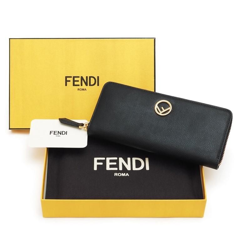 フェンディ エフイズフェンディ ラウンドジップ長財布 ロング 