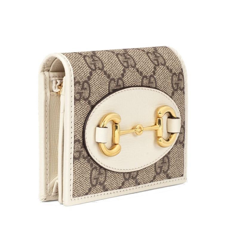 グッチ ホースビット1955 ジップ小銭入れ付き折財布 コンパクト