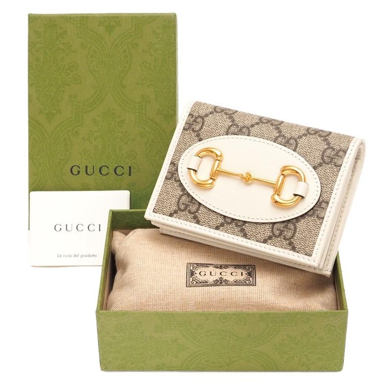 グッチ ホースビット1955 ジップ小銭入れ付き折財布 コンパクト